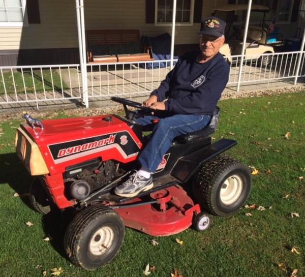 The 103-year-old says he cuts his grass and maintains his home to keep active.